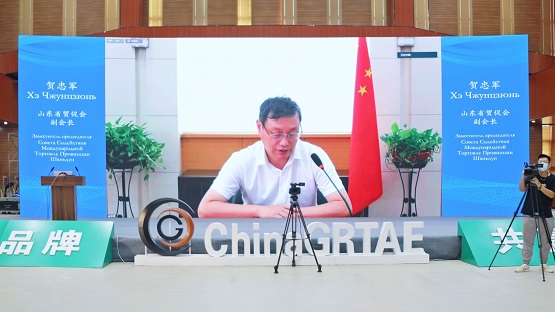 山東省貿促會副會長賀忠軍 山東省貿促會副會長賀忠軍