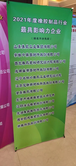 2021年度橡膠制品行業‘最具影響力’企業名單
