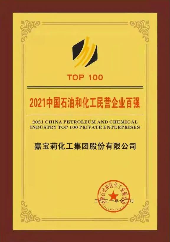 嘉寶莉連年登榜全國百強! 嘉寶莉連年登榜全國百強!