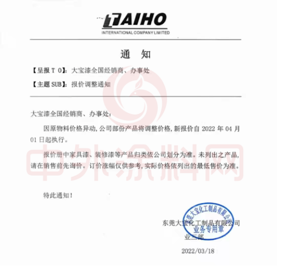 因原材料價格異動,公司部分產品將調整價格,新報價自4月1日起執行。 因原材料價格異動,公司部分產品將調整價格,新報價自4月1日起執行。