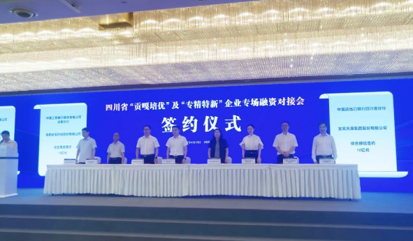 簽約儀式現場，左三為硅寶科技董事長王有治