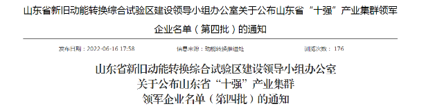 雙星、浦林成山、華盛、圣奧,入選山東省產(chǎn)業(yè)集群領(lǐng)軍企業(yè) 雙星、浦林成山、華盛、圣奧,入選山東省產(chǎn)業(yè)集群領(lǐng)軍企業(yè)