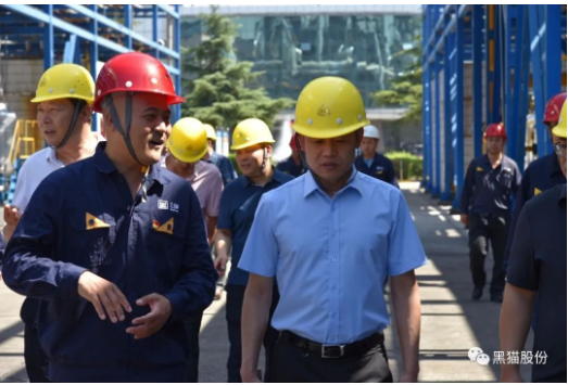 陜西省工信廳領導一行到韓城黑貓調研資源綜合利用情況 陜西省工信廳領導一行到韓城黑貓調研資源綜合利用情況