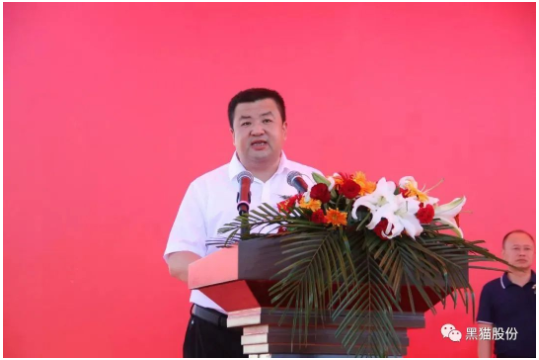 昌江區委副書記、區長伊文斌致辭