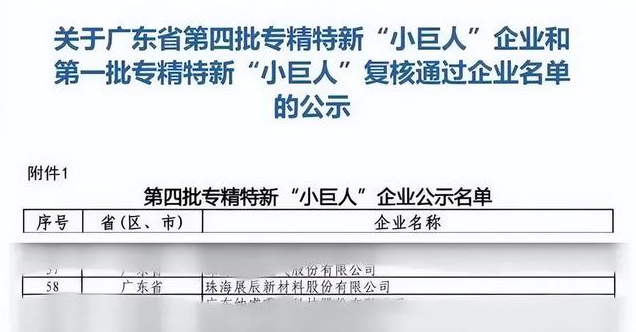 涂料界國家級專精特新“小巨人”企業來了,展辰新材成功入選 涂料界國家級專精特新“小巨人”企業來了,展辰新材成功入選