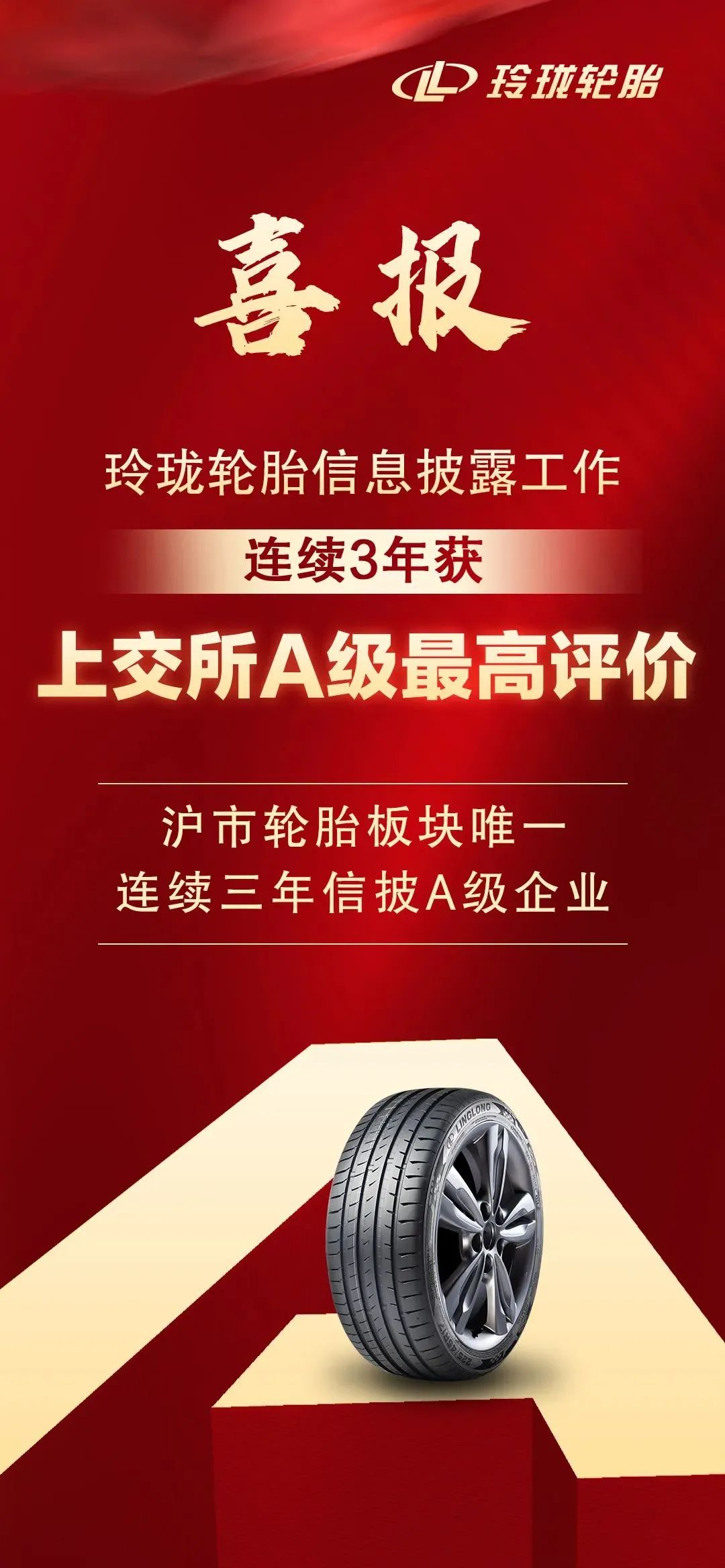 玲瓏輪胎:A級上市公司! 玲瓏輪胎:A級上市公司!
