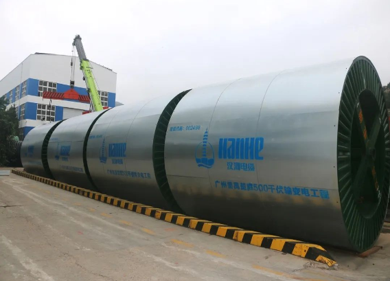 漢纜股份供廣州番禺楚庭500kV電纜系統首批電纜起運 漢纜股份供廣州番禺楚庭500kV電纜系統首批電纜起運