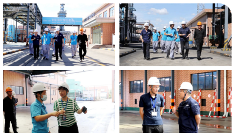 國瓷材料公司領導一行深入生產現場,詳細了解了公司生產工藝流程、生產現場管理等。隨后,在辦公樓三樓會議室,組織召開了交流會,觀看了集團宣傳片,聽取了公司發展規劃,并重點圍繞安全環保管理、精益生產管理、炭黑應用及綠色智造發展等展開了深入探討。 國瓷材料公司領導一行深入生產現場,詳細了解了公司生產工藝流程、生產現場管理等。隨后,在辦公樓三樓會議室,組織召開了交流會,觀看了集團宣傳片,聽取了公司發展規劃,并重點圍繞安全環保管理、精益生產管理、炭黑應用及綠色智造發展等展開了深入探討。