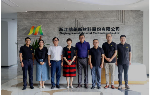中國涂料工業協會會長孫蓮英一行到納美新材考察指導