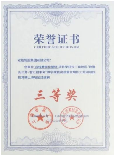 雙錢數字化營銷項目獲獎 雙錢數字化營銷項目獲獎