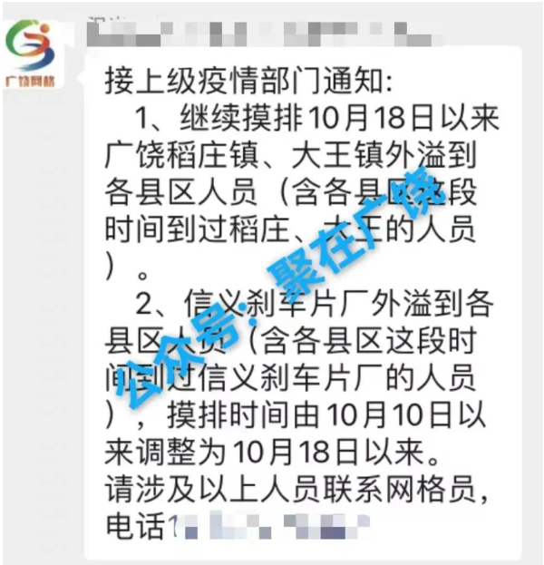 面對嚴峻的疫情形勢,廣饒縣即日起將下列場所劃定為中高風險區 面對嚴峻的疫情形勢,廣饒縣即日起將下列場所劃定為中高風險區