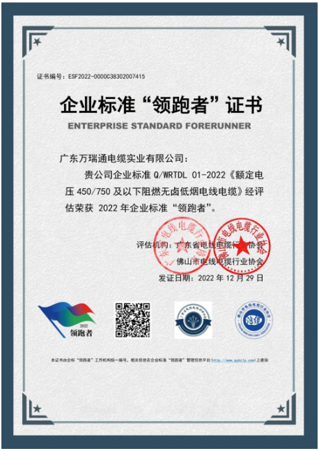 2022年全國企業標準“領跑者”! 高于國家標準定質量 2022年全國企業標準“領跑者”! 高于國家標準定質量