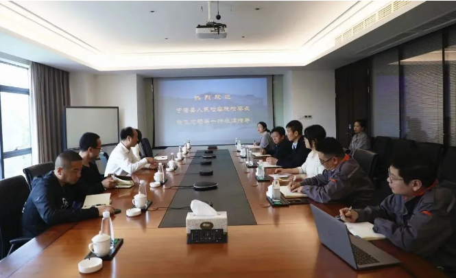 寧海縣人民檢察院檢察長蒞臨建新調研，為企業排憂解難