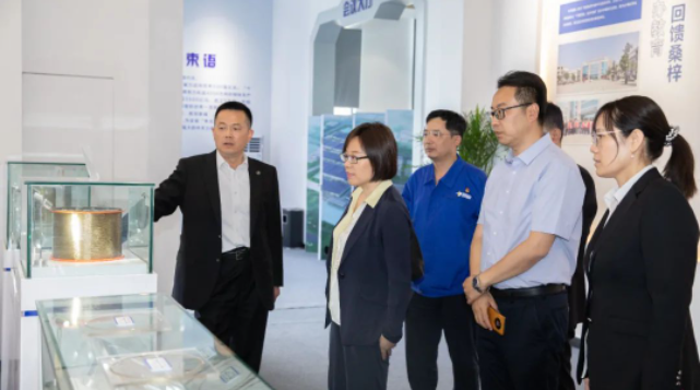 中橡協會長徐文英走訪中天淮安項目 推動行業高質量發展
