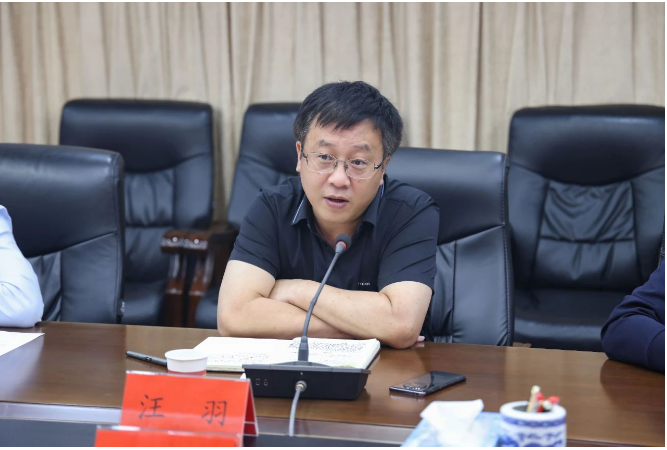汪羽在講話中代表黑貓集團衷心感謝樂平市委、市政府對黑貓集團項目的重視和關懷，并表示將全力推動項目建設，努力將樂平項目打造成行業標桿，為樂平市的經濟社會高質量發展貢獻黑貓力量。