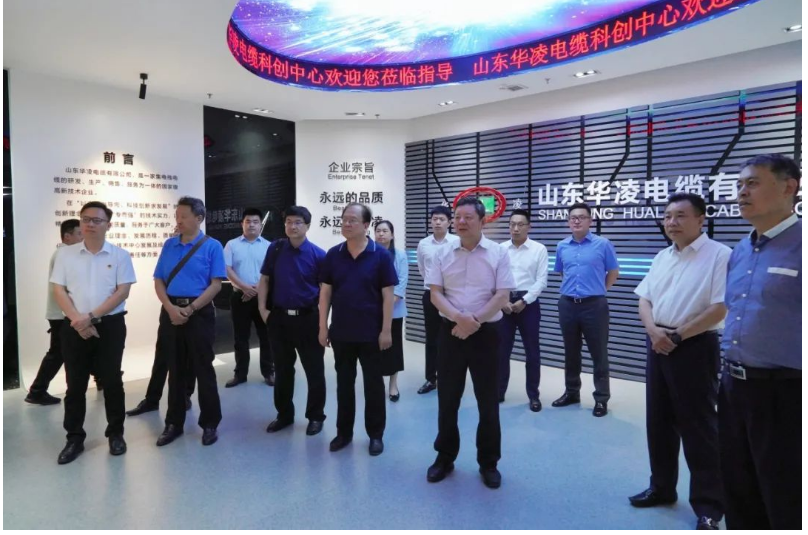 軌道交通集團外部董事楊承林、周有志、王曉軍、李利平、胡安洪，濟南軌道交通集團黨委委員、副總經理盧慶亮，資產管理公司副總經理劉迎展等蒞臨山東華凌電纜有限公司進行調研交流。這次調研旨在深入了解華凌電纜在電纜行業的發展情況及其在核電、軌道交通、新材料等領域的成就和貢獻。