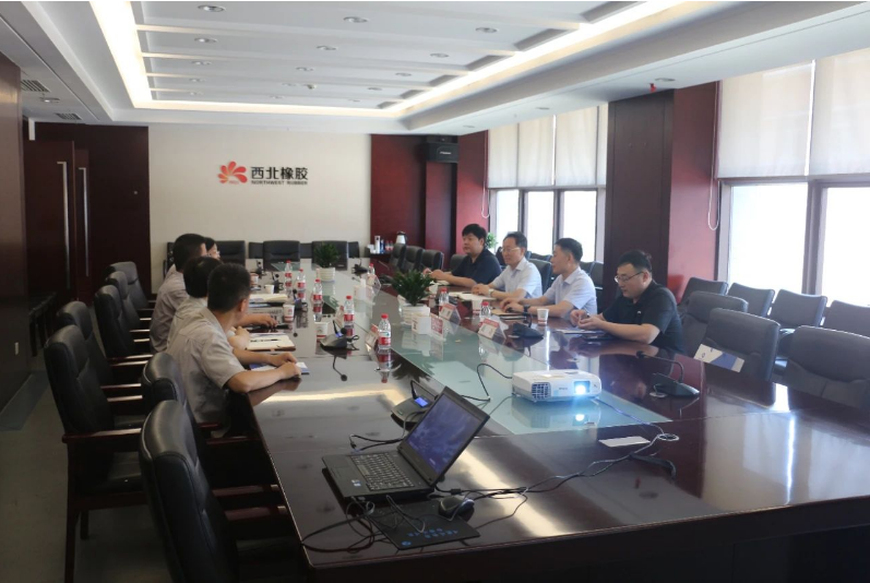 通用技術(shù)高新材料副總經(jīng)理李開占一行前往陜西延長石油西北橡膠有限公司進(jìn)行了交流訪問。公司副總經(jīng)理賀莉莉、相關(guān)部門負(fù)責(zé)人陪同。