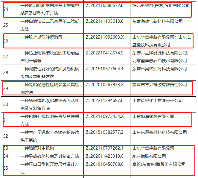 該名單的公示期為6月27日至7月4日，由東營市高價值專利評審委員會辦公室組織開展。