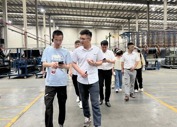 臺州市生態環境局金禮賞處長帶隊參觀元創科技股份有限公司