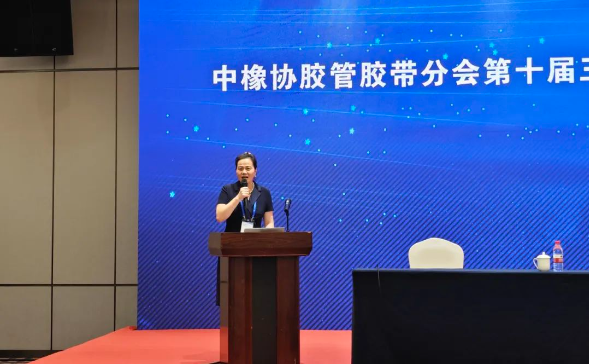 10月18日的論壇上，19名專家、學者、企業家從近些年中國經濟發展的趨勢，膠管膠帶發展變化，數字化的改革，技術的變革等進行了交流。三力士股份有限公司董事長吳瓊瑛主持了此次會議，并就“三力士數智化發展之路”作了專題報告，詳細介紹了公司在數字化建設方面的取得的成就和發展方向。