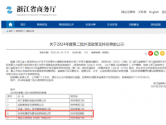 喜訊！杭州優(yōu)科豪馬輪胎入選浙2024年第二批外資扶持企業(yè)